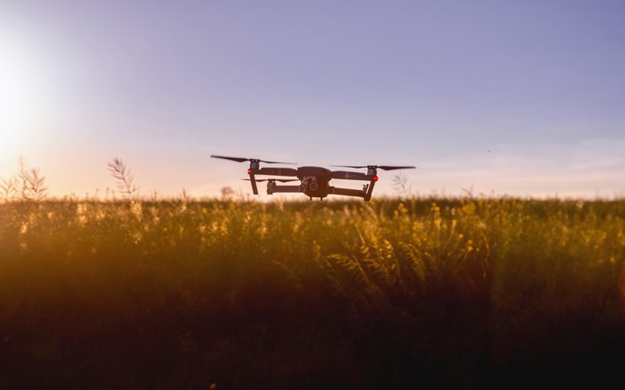 Drone in field