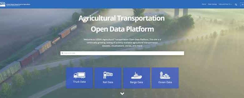 Ag transportation website screenshot