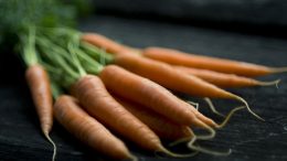 Carrots on table